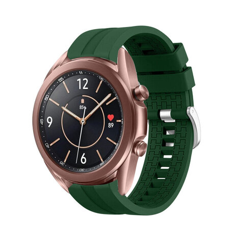Strap-it® Strap-it Samsung Galaxy Watch 3 41mm 'Extreme' Silikonarmband (Armeegrün)