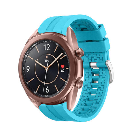 Strap-it® Strap-it Samsung Galaxy Watch 3 41mm 'Extreme' Silikonarmband (Hellblau)