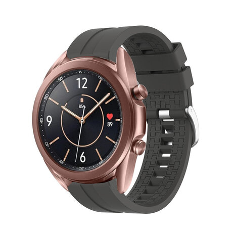 Strap-it® Strap-it Samsung Galaxy Watch 3 41mm 'Extreme' Silikonarmband (Dunkelgrau)