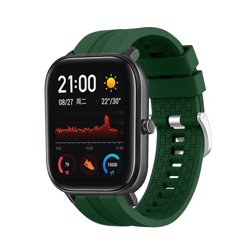 Strap-it® Strap-it Xiaomi Amazfit GTS 'Extreme' Silikonarmband (Armeegrün)