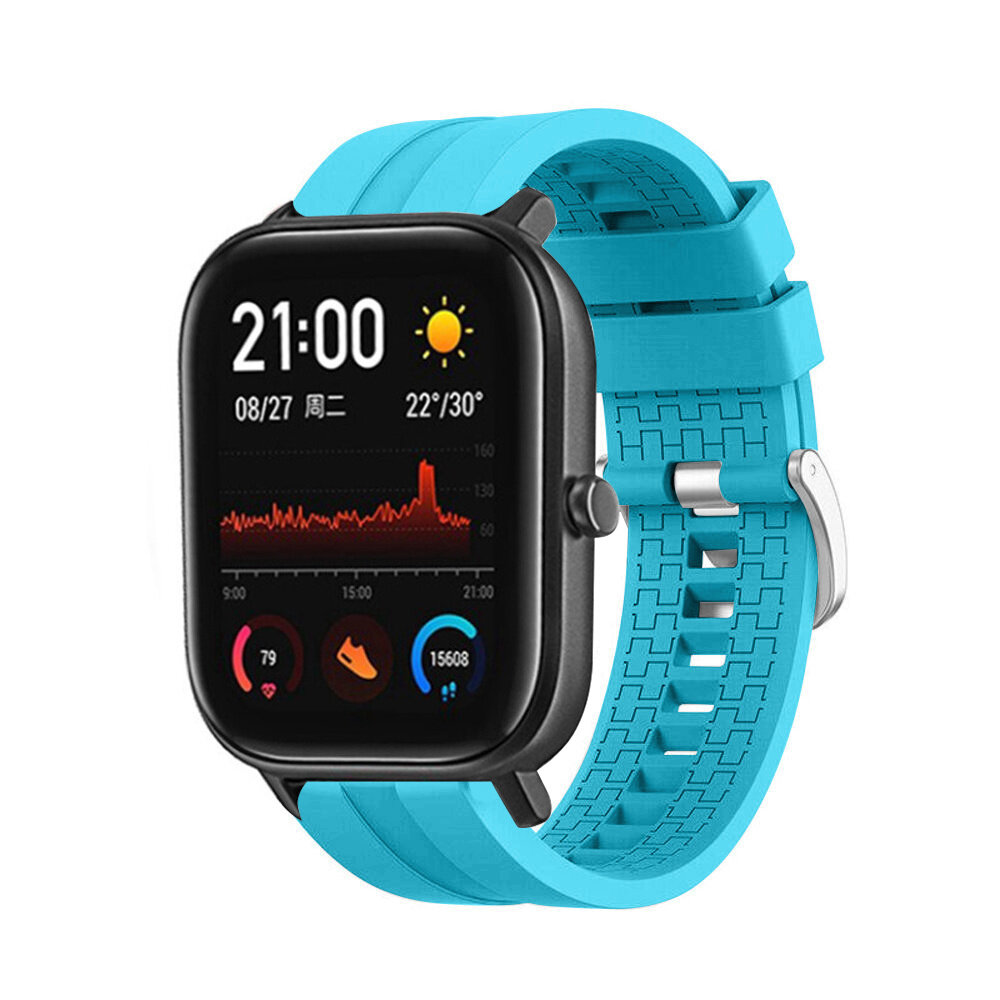 Strap-it® Strap-it Xiaomi Amazfit GTS 'Extreme' Silikonarmband (Hellblau)