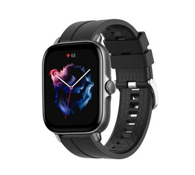 Strap-it® Amazfit GTS 3 'Extreme' Silikonarmband (Schwarz) Strap-it® Amazfit GTS 3 'Extreme' Silikonarmband (Schwarz)