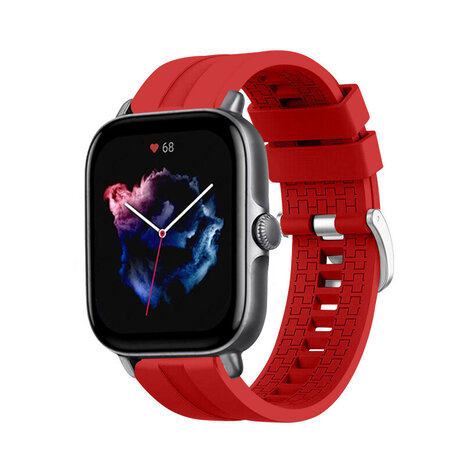 Strap-it® Strap-it Amazfit GTS 3 'Extreme' Silikonarmband (Rot) Strap-it® Strap-it Amazfit GTS 3 'Extreme' Silikonarmband (Rot)