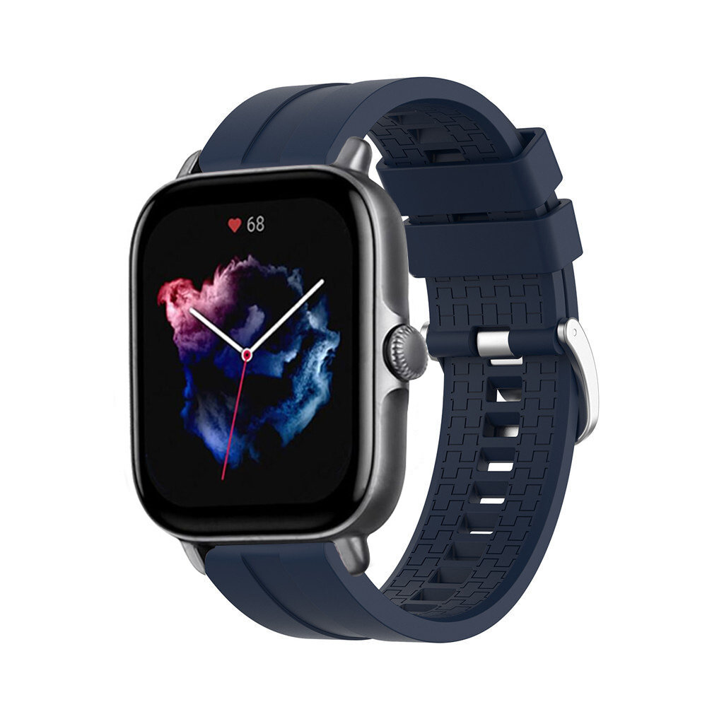 Strap-it® Strap-it Amazfit GTS 3 'Extreme' Silikonarmband (Dunkelblau)