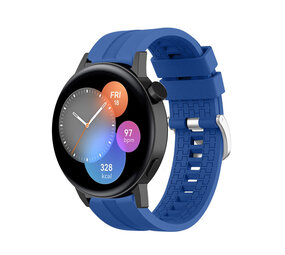 Strap-it® Huawei Watch GT 3 42mm 'Extreme' Silikonarmband (Blau) Strap-it® Huawei Watch GT 3 42mm 'Extreme' Silikonarmband (Blau)