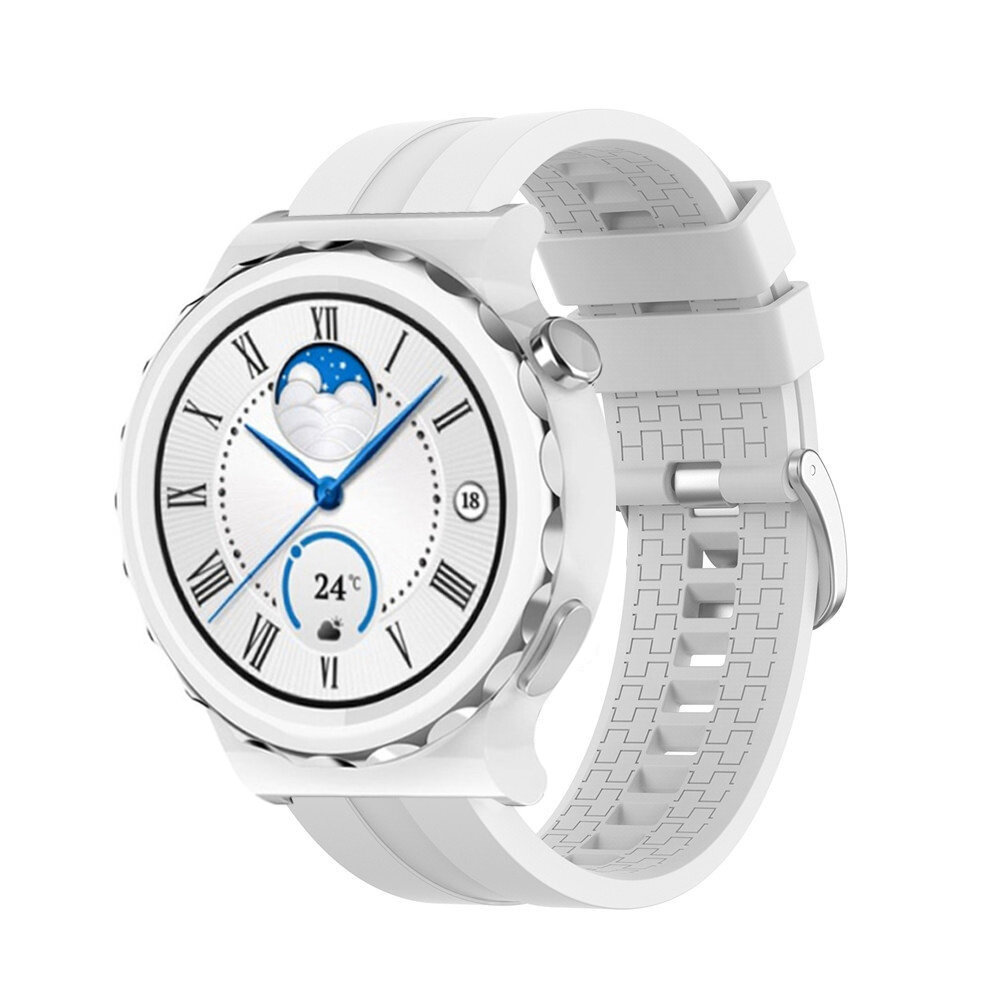 Strap-it® Strap-it Huawei Watch GT 3 Pro 43mm 'Extreme' Silikonarmband (Weiß) Strap-it® Strap-it Huawei Watch GT 3 Pro 43mm 'Extreme' Silikonarmband (Weiß)