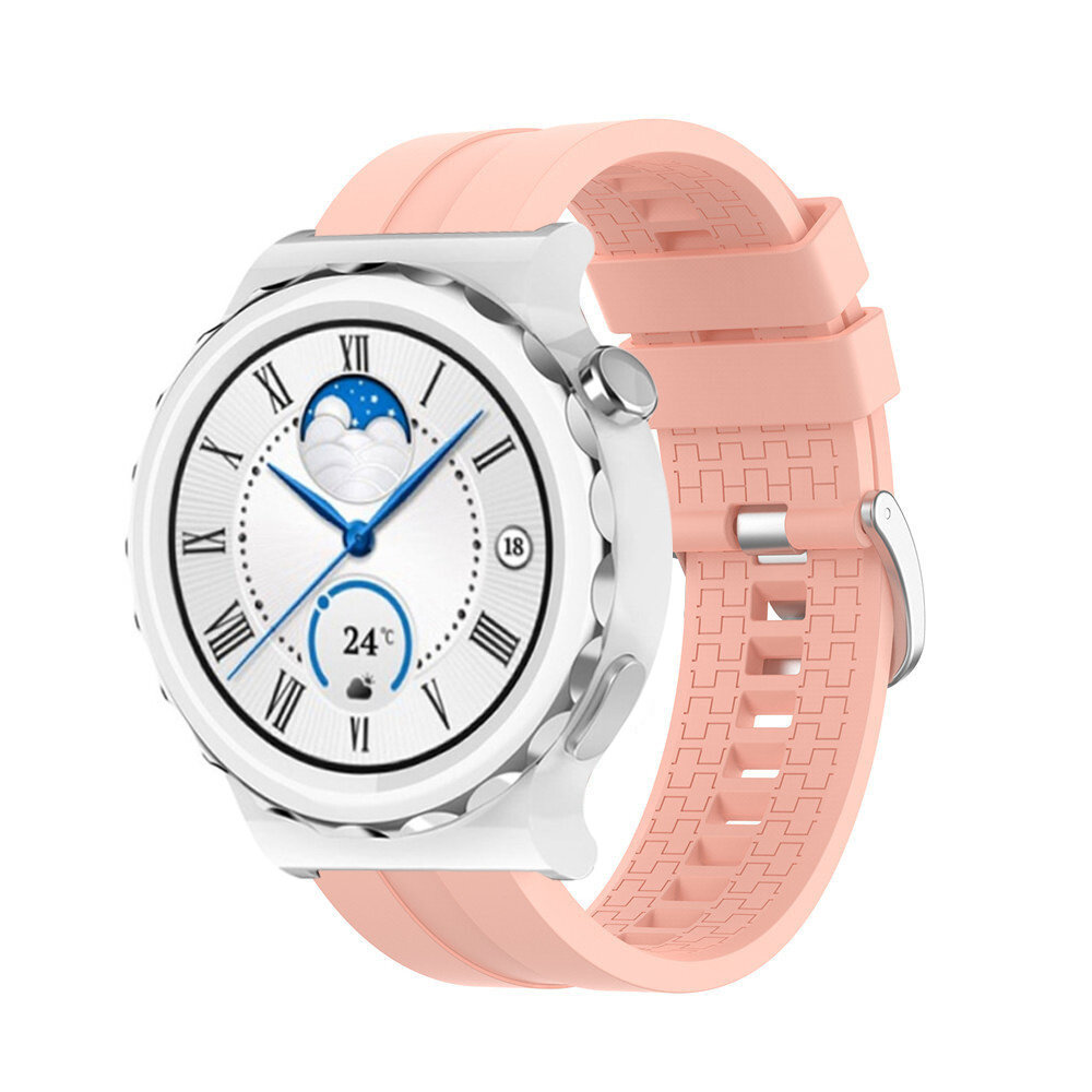 Strap-it® Strap-it Huawei Watch GT 3 Pro 43mm 'Extreme' Silikonarmband (Rosa)