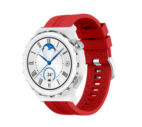 Strap-it® Huawei Watch GT 3 Pro 43mm 'Extreme' Silikonarmband (Rot) Strap-it® Huawei Watch GT 3 Pro 43mm 'Extreme' Silikonarmband (Rot)
