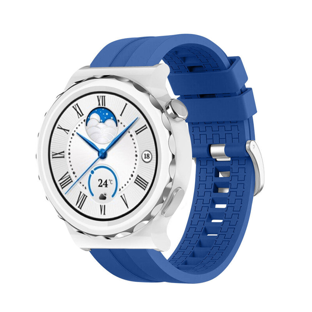 Strap-it® Strap-it Huawei Watch GT 3 Pro 43mm 'Extreme' Silikonarmband (Blau)