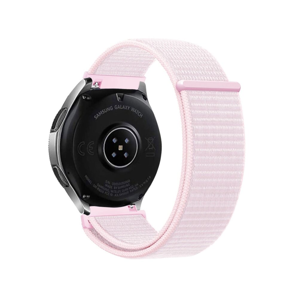 Strap-it® Strap-it Samsung Galaxy Watch 4 44mm Nylonarmband (Hellrosa)