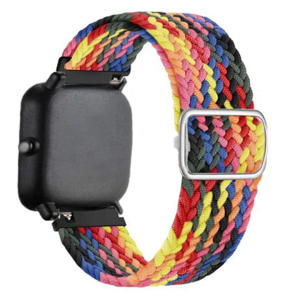 Strap-it® Strap-it Amazfit GTS 3 verstellbares gewebtes Nylonarmband (Mehrfarben)