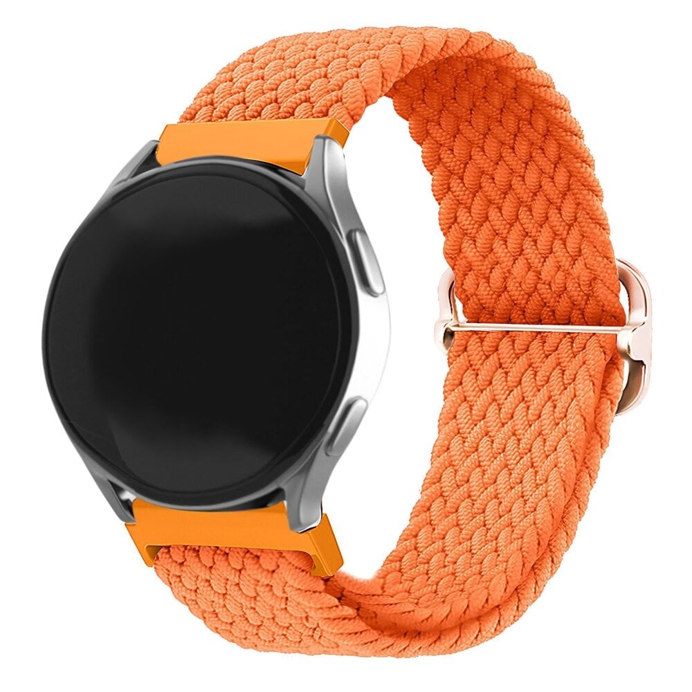 Strap-it® Strap-it Huawei Watch GT 3 Pro 43mm verstellbares gewebtes Nylonarmband (Orange)