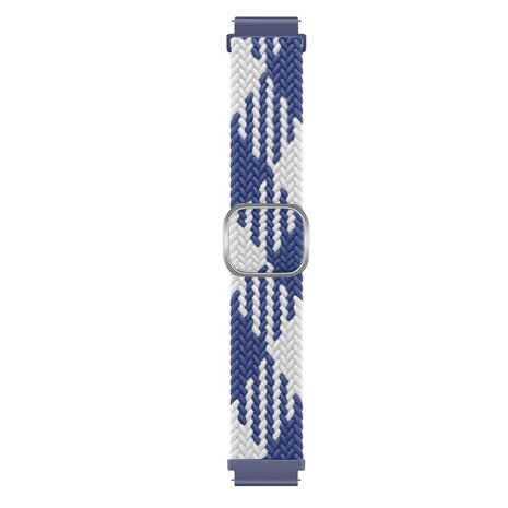 Strap-it® Strap-it Xiaomi Amazfit Bip verstellbares gewebtes Nylonarmband (Blau/Weiß) Strap-it® Strap-it Xiaomi Amazfit Bip verstellbares gewebtes Nylonarmband (Blau/Weiß)