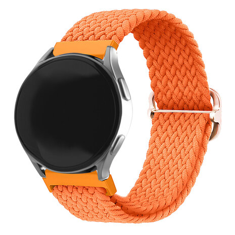 Strap-it® Strap-it Huawei Watch GT 2 Pro verstellbares gewebtes Nylonarmband (Orange)