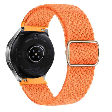 Strap-it® Strap-it Huawei Watch GT 2 Pro verstellbares gewebtes Nylonarmband (Orange)