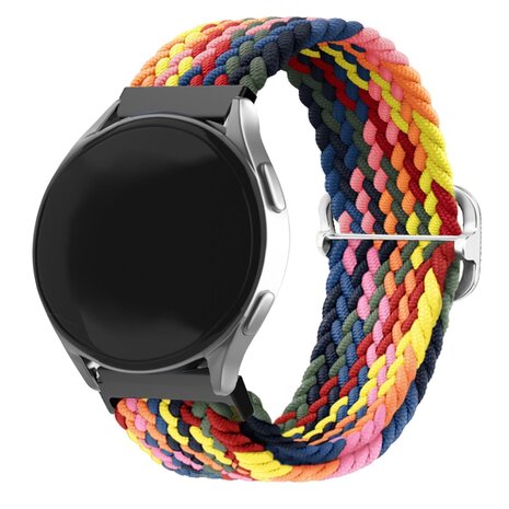 Strap-it® Strap-it Huawei Watch GT 3 Pro 46mm verstellbares gewebtes Nylonarmband (Mehrfarben)