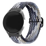 Strap-it® Xiaomi Watch S1 verstellbares gewebtes Nylonarmband (Mandala Schwarz)