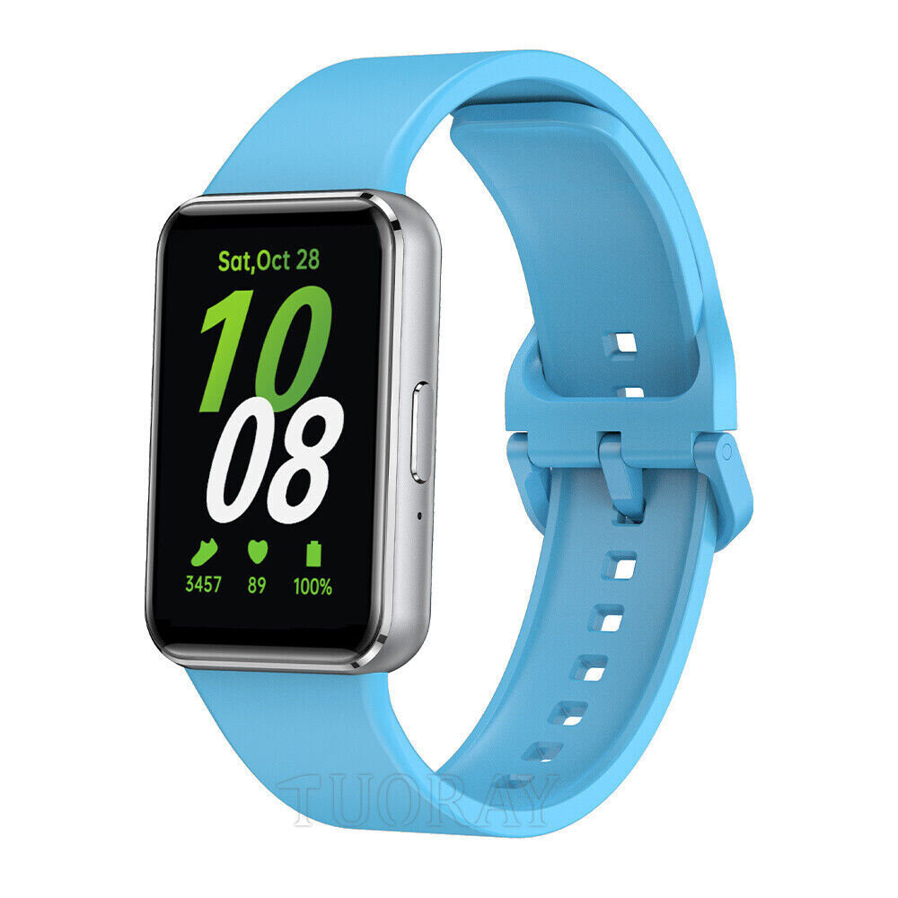 Samsung Galaxy Fit 3 Silikonarmband Hellblau Smartwatcharmbaender