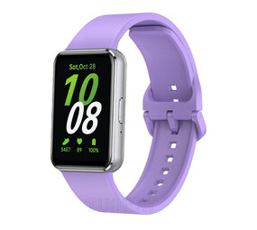 Strap-it® Samsung Galaxy Fit 3 Silikonarmband (Lila) Strap-it® Samsung Galaxy Fit 3 Silikonarmband (Lila)