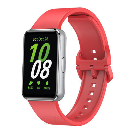 Strap-it® Strap-it Samsung Galaxy Fit 3 Silikonarmband (Rot) Strap-it® Strap-it Samsung Galaxy Fit 3 Silikonarmband (Rot)