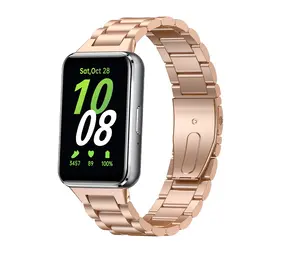 Strap-it® Samsung Galaxy Fit 3 Stahlarmband (Roségold) Strap-it® Samsung Galaxy Fit 3 Stahlarmband (Roségold)