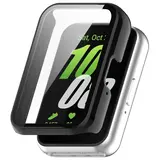 Strap-it® Samsung Galaxy Fit 3 PC Hartschalenhülle mit Glas (Schwarz)