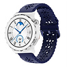 Strap-it® Strap-it Huawei Watch GT 3 Pro 43mm Silikonarmband mit Muster (Dunkelblau) Strap-it® Strap-it Huawei Watch GT 3 Pro 43mm Silikonarmband mit Muster (Dunkelblau)