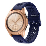 Strap-it® Samsung Galaxy Watch 42mm Silikonarmband mit Muster (Dunkelblau) Strap-it® Samsung Galaxy Watch 42mm Silikonarmband mit Muster (Dunkelblau)