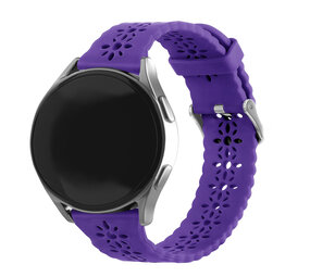 Strap-it® Samsung Galaxy Watch 42mm Silikonarmband mit Muster (Dunkelviolet) Strap-it® Samsung Galaxy Watch 42mm Silikonarmband mit Muster (Dunkelviolet)