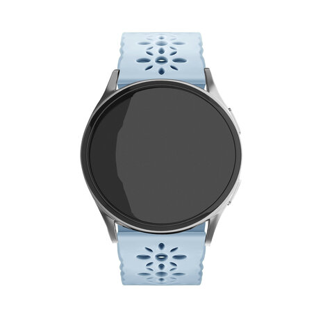 Strap-it® Strap-it Samsung Galaxy Watch 5 44mm Silikonarmband mit Muster (Nebelblau) Strap-it® Strap-it Samsung Galaxy Watch 5 44mm Silikonarmband mit Muster (Nebelblau)