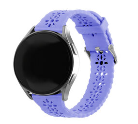 Strap-it® Samsung Galaxy Watch 5 Pro Silikonarmband mit Muster (Lila) Strap-it® Samsung Galaxy Watch 5 Pro Silikonarmband mit Muster (Lila)