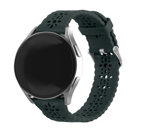 Strap-it® Samsung Galaxy Watch Active Silikonarmband mit Muster (Kieferngrün) Strap-it® Samsung Galaxy Watch Active Silikonarmband mit Muster (Kieferngrün)