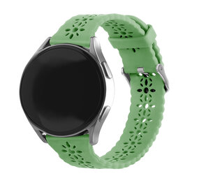 Strap-it® Samsung Galaxy Watch Active Silikonarmband mit Muster (Grün) Strap-it® Samsung Galaxy Watch Active Silikonarmband mit Muster (Grün)