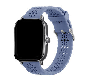 Strap-it® Xiaomi Amazfit Bip Silikonarmband mit Muster (Lavendel Grau) Strap-it® Xiaomi Amazfit Bip Silikonarmband mit Muster (Lavendel Grau)