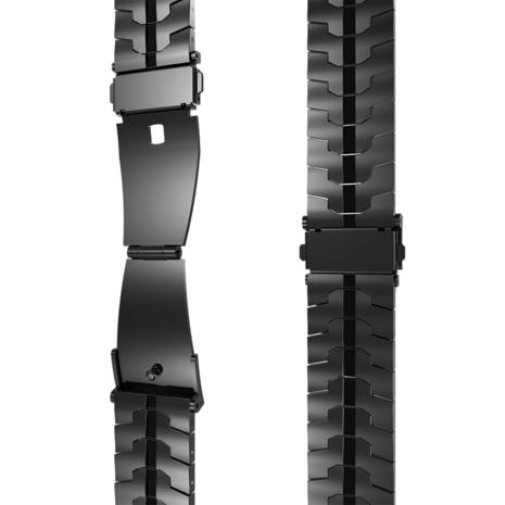 Strap-it® Strap-it Polar Pacer Stahl 'Iron' Armband (Schwarz) Strap-it® Strap-it Polar Pacer Stahl 'Iron' Armband (Schwarz)