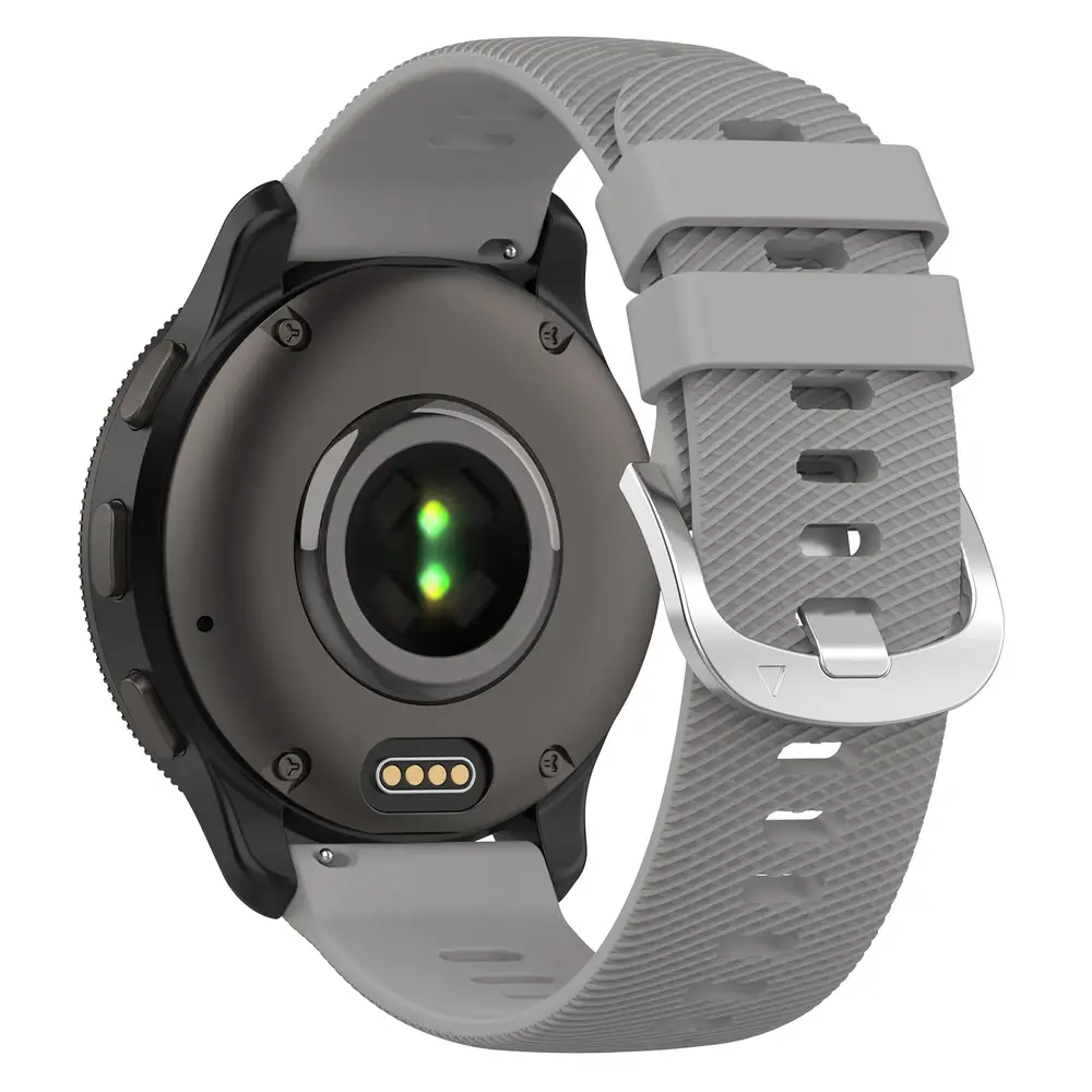 Strap-it® Strap-it Garmin Forerunner 165 Silikonarmband (Hellgrau)