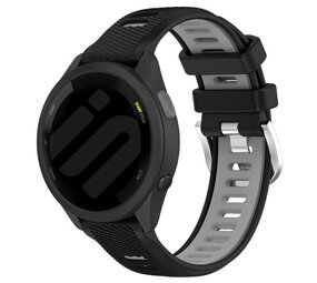 Strap-it® Garmin Forerunner 165 Sportarmband mit Schnalle (Schwarz/Grau) Strap-it® Garmin Forerunner 165 Sportarmband mit Schnalle (Schwarz/Grau)