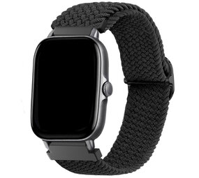 Strap-it® Amazfit GTS 3 verstellbares gewebtes Nylonarmband (Schwarz) Strap-it® Amazfit GTS 3 verstellbares gewebtes Nylonarmband (Schwarz)