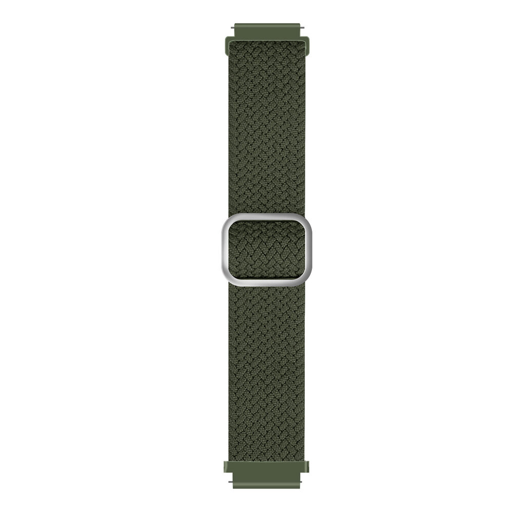 Strap-it® Strap-it Xiaomi Amazfit GTS verstellbares gewebtes Nylonarmband (Grün)