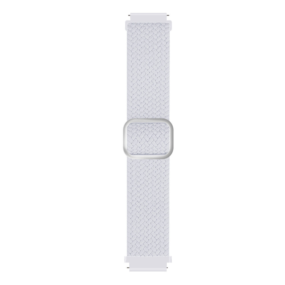 Strap-it® Strap-it Xiaomi Amazfit GTS verstellbares gewebtes Nylonarmband (Weiß)