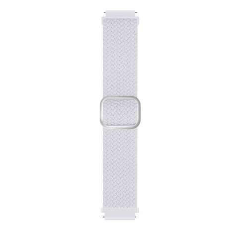 Strap-it® Strap-it Xiaomi Amazfit GTS verstellbares gewebtes Nylonarmband (Weiß)