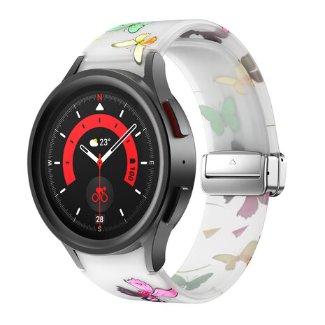 Strap-it® Strap-it Luminous Butterfly Samsung Galaxy Watch 5 Pro magnetisches Armband