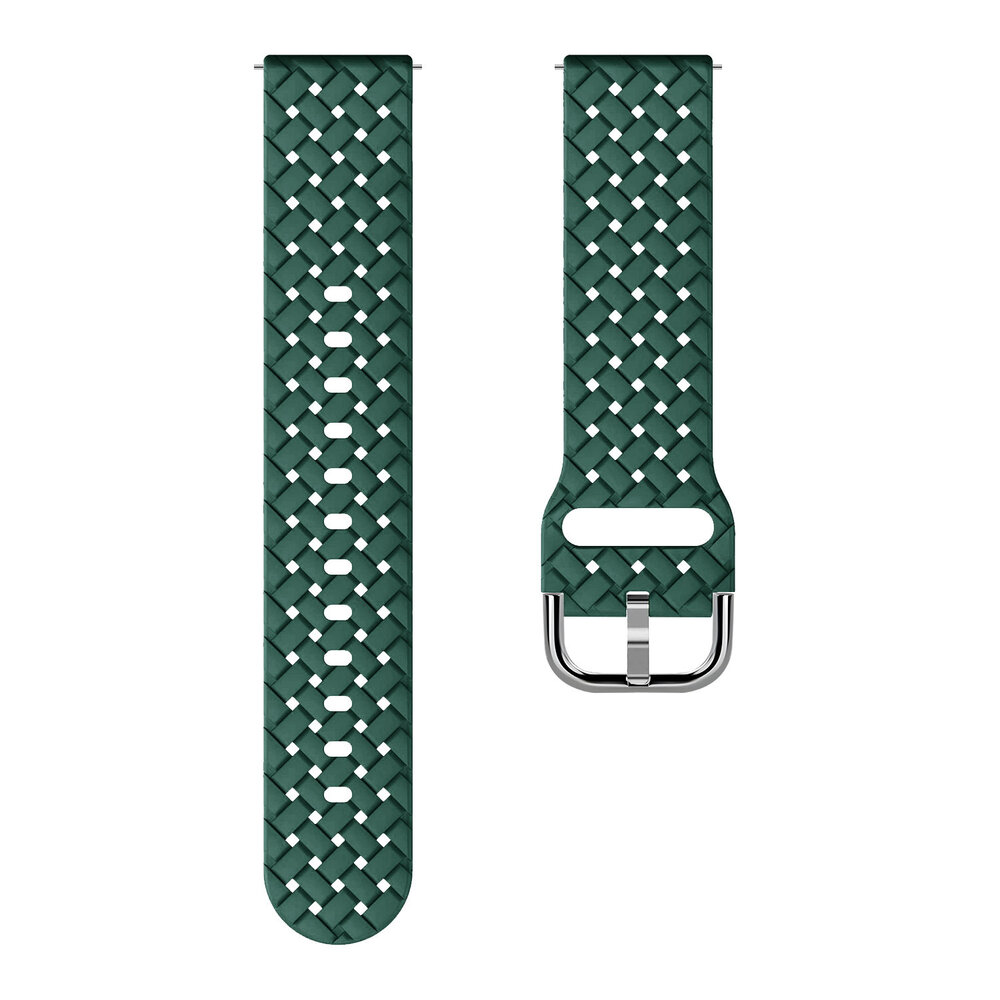 Strap-it® Strap-it Amazfit GTS 3 Geflochtenes Silikonarmband (Dunkelgrün) Strap-it® Strap-it Amazfit GTS 3 Geflochtenes Silikonarmband (Dunkelgrün)