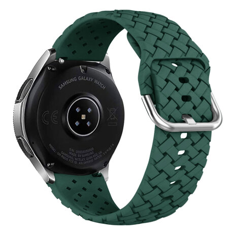 Strap-it® Strap-it Polar Pacer Geflochtenes Silikonarmband (Dunkelgrün)
