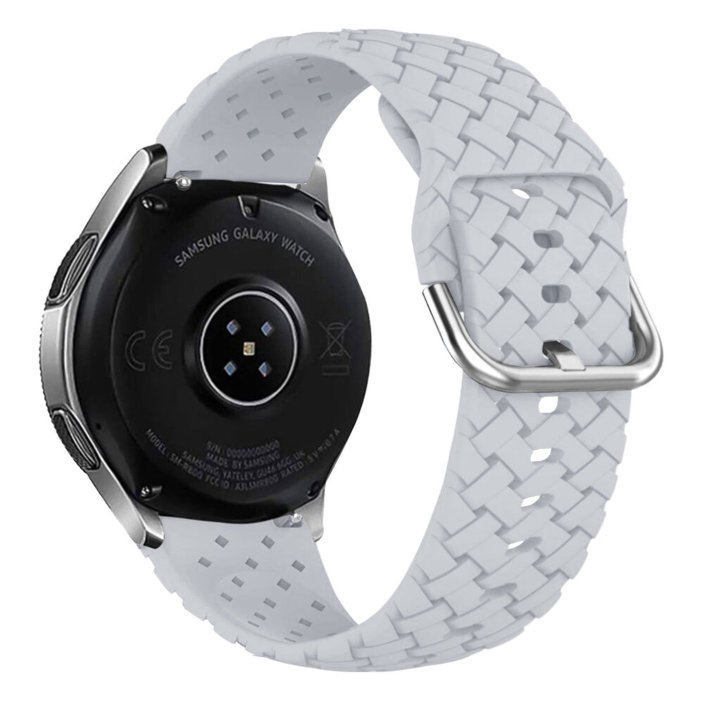 Strap-it® Strap-it Samsung Galaxy Watch 5 44mm Geflochtenes Silikonarmband (Grau) Strap-it® Strap-it Samsung Galaxy Watch 5 44mm Geflochtenes Silikonarmband (Grau)