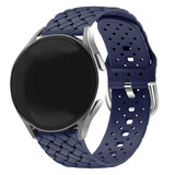 Strap-it® Samsung Galaxy Watch 3 41mm Geflochtenes Silikonarmband (Dunkelblau) Strap-it® Samsung Galaxy Watch 3 41mm Geflochtenes Silikonarmband (Dunkelblau)