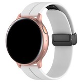 Strap-it® Samsung Galaxy Watch 46mm D-buckle Silikonarmband (Weiß) Strap-it® Samsung Galaxy Watch 46mm D-buckle Silikonarmband (Weiß)