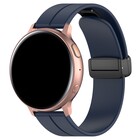 Strap-it® Strap-it Samsung Galaxy Watch 46mm D-buckle Silikonarmband (Dunkelblau)
