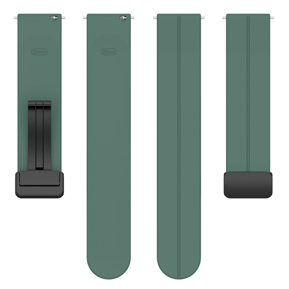 Strap-it® Strap-it Samsung Galaxy Watch 46mm D-buckle Silikonarmband (Dunkelgrün) Strap-it® Strap-it Samsung Galaxy Watch 46mm D-buckle Silikonarmband (Dunkelgrün)