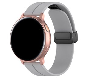 Strap-it® Fossil Gen 6 44mm D-buckle Silikonarmband (Hellgrau) Strap-it® Fossil Gen 6 44mm D-buckle Silikonarmband (Hellgrau)